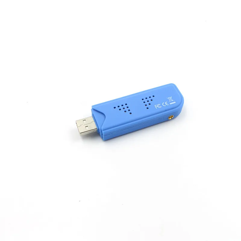 ТВ тюнер USB2.0 синий Стик DAB FM DVB T RTL2832 R820T SDR флешка цифровой приемник ИК пульт