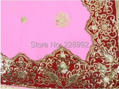 Национальная индийская одежда с вышивкой сари классический жоржетт блестки топ