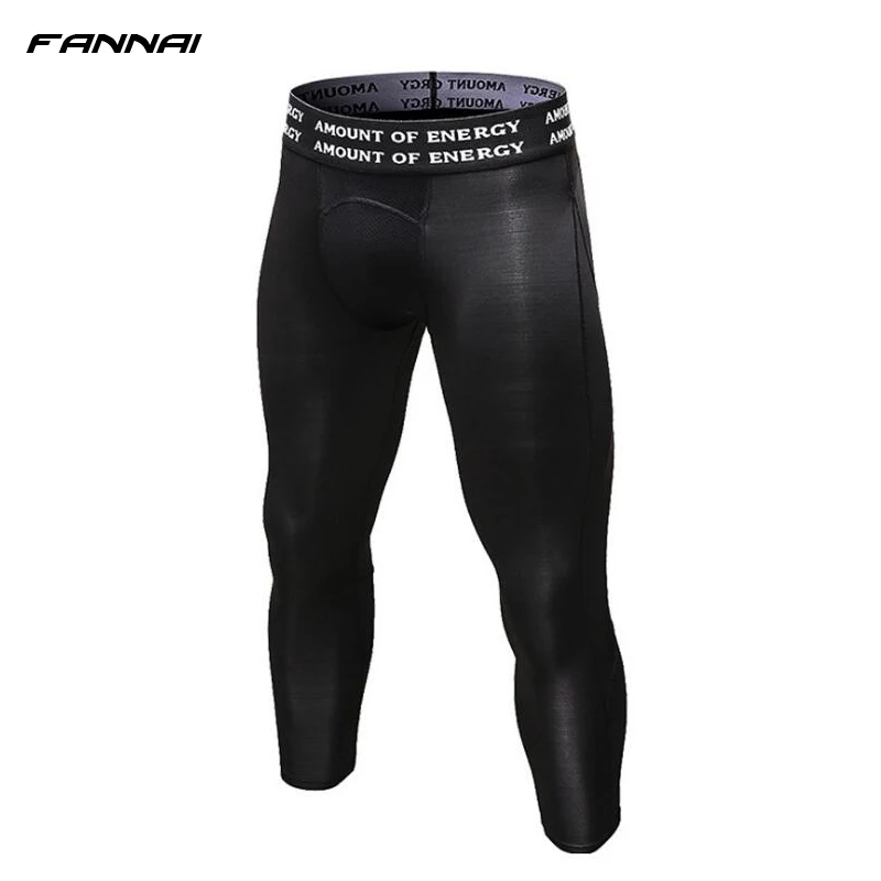 New arrive Men's 3/4 Leggings Compression pants Tights Sweat Jogging Trousers Running Quick Dry outdoor sports | Спорт и