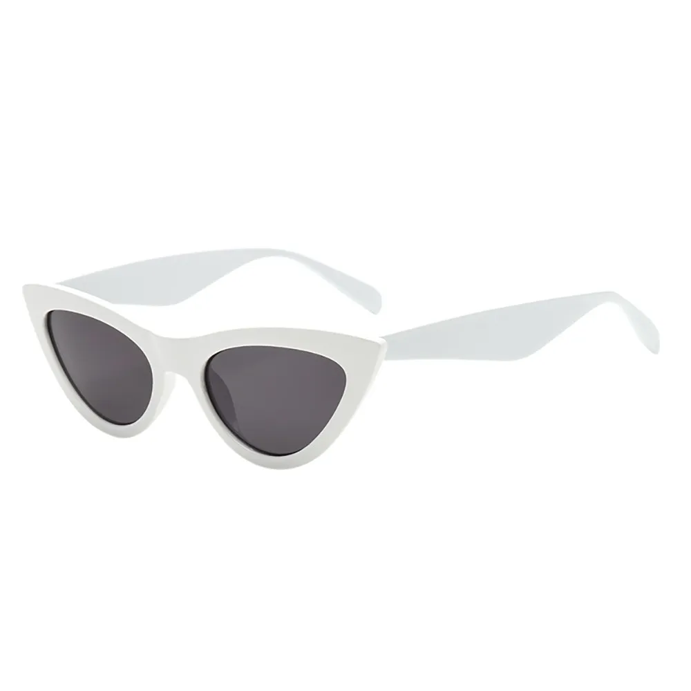 J Sunglassate, женские Ретро Винтажные Солнцезащитные очки "кошачий глаз", унисекс, рэппер, гранж, оправа, UV400, защитные очки, солнцезащитные очки для женщин - Цвет оправы: J