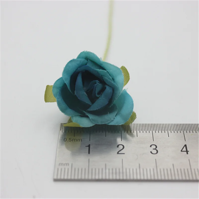 6 шт./лот шелковые градиентные мини розы искусственные цветы для свадебного