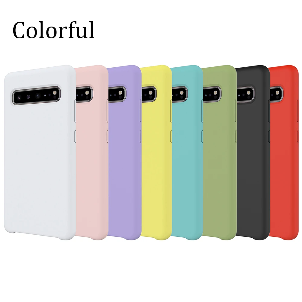 Для samsung Galaxy S10 5G чехол мягкий жидкий силикон задняя крышка для samsung Galaxy S10 5G Версия Телефона Funda S10e S10 Plus чехол