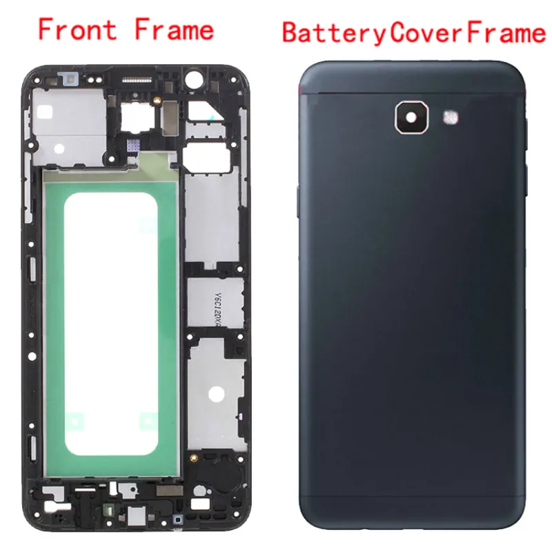 Передняя рамка корпуса для Samsung Galaxy J7 Prime On7 (2016) G610 запасная часть задняя крышка