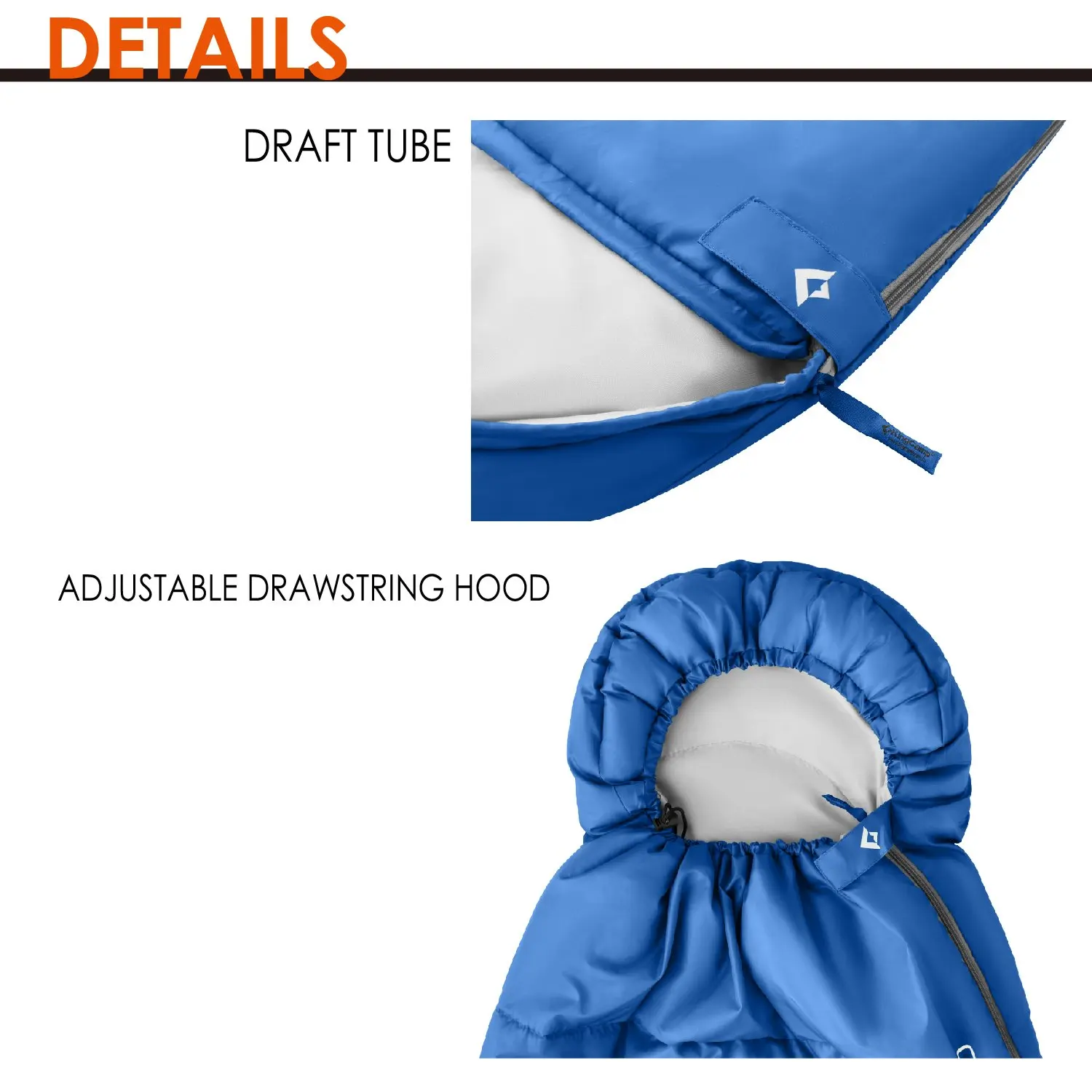 Спальный мешок Кемпинг Конверт спальный тепловой Взрослый зимний Открытый