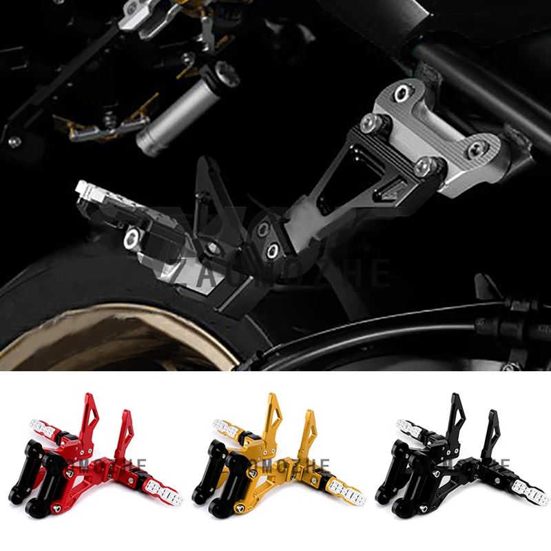 Задние комплекты для мотоцикла с ЧПУ из алюминиевого сплава подставка ног