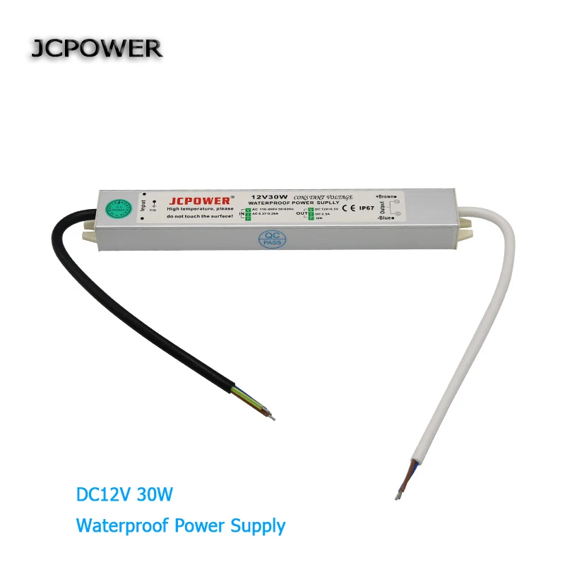 AC110V 260V к DC12V/24V 10W 20W 30W 50W 80W 100W IP67 Водонепроницаемый светодиодный трансформатор