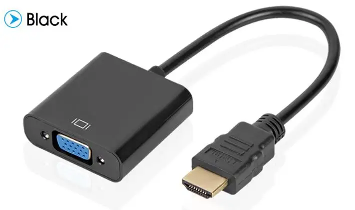 HDMI к VGA адаптер папа Famale конвертер 1080P цифро аналоговый видео аудио для ПК