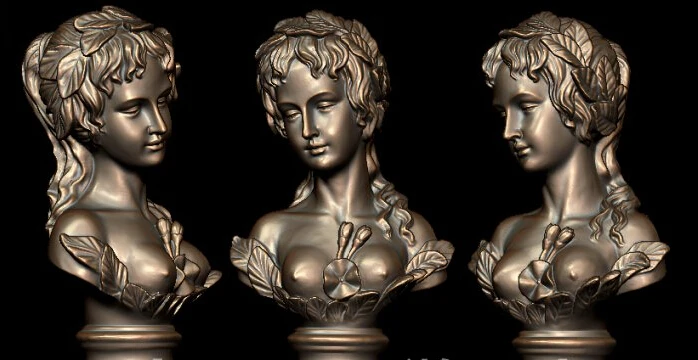 3D модель STL формирующий станок с ЧПУ компьютерная резьба рельеф виллы бюст|3d model
