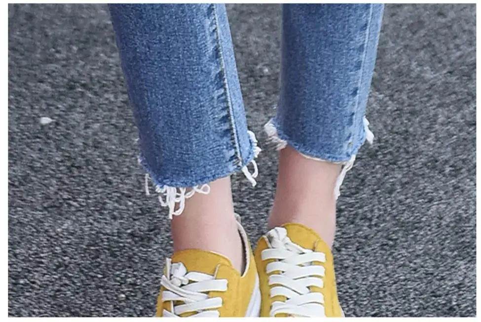 Новые весенние рваные джинсы в стиле бойфренда с дырками женские брюки крутые