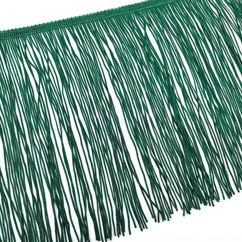 Army Green 50 см длинный белый кружевной бахрома отделка кисточка бахрома отделка для DIY латинское платье сценическая одежда аксессуары 15 см широкая кружевная лента - Цвет: Army Green