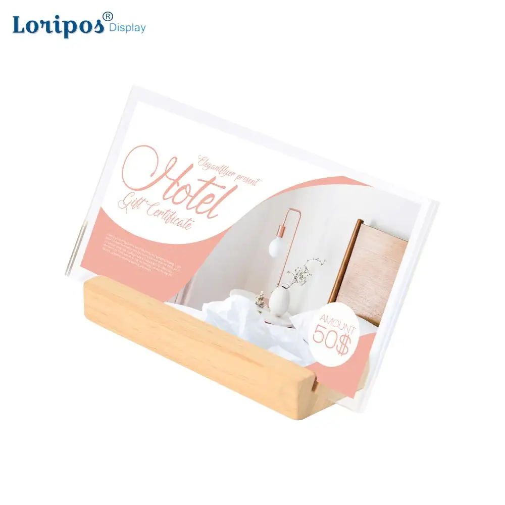 10x20 см фото стенд деревянный держатель современный стол Декор изображение