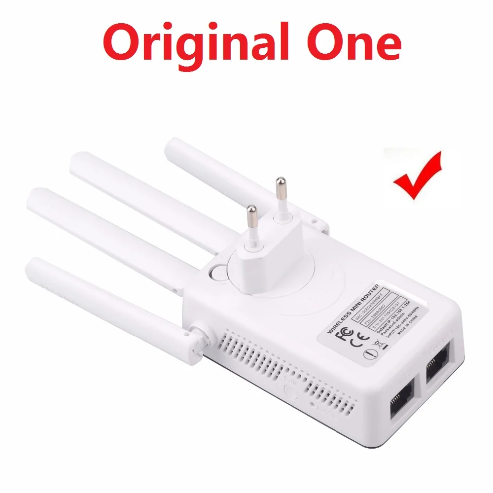 2.4GHz WiFi 300Mbps Wireless Router High Gain Antennas Repeater Booster Extender Home Network 802.11N RJ45 2 Ports Long Distance