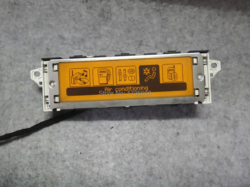 6 шт. Оригинальный Желтый экран с поддержкой USB и Bluetooth ЖК-дисплей для Peugeot 307 407 408 c5