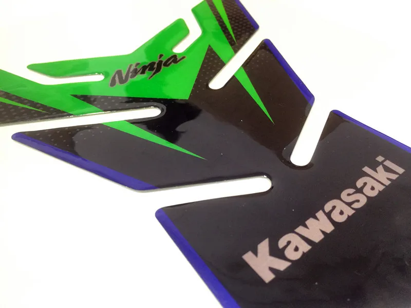 Подходит для мотоцикла Kawasaki с логотипом из углеродного волокна 3D трехмерная
