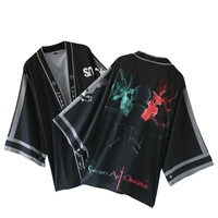 anime sword art online kirito cosplay costume chiffon cloak bathrobe sunscreen clothing