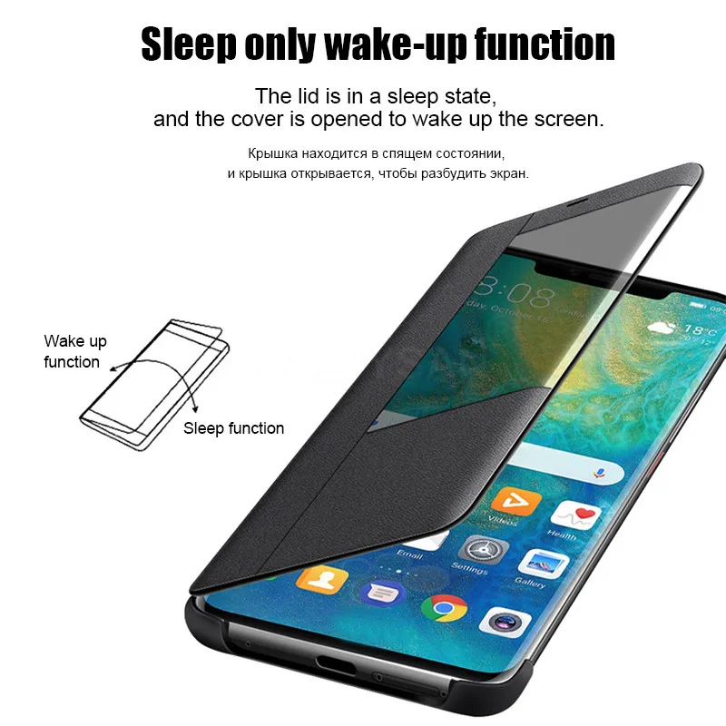 Роскошный кожаный мягкий флип-чехол для Huawei Mate 10 20 Pro противоударный чехол X Honor 8x