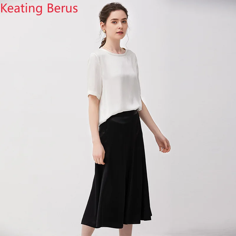 2019 женская летняя рубашка с короткими рукавами шелковые мягкие дышащие крутые