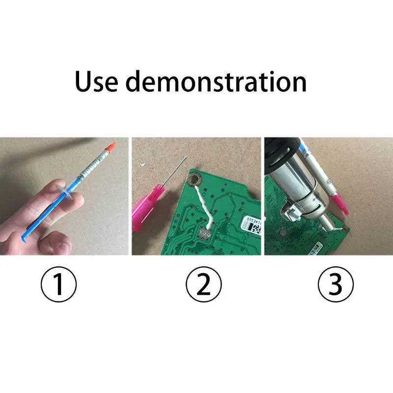 

3pcs 0.2ml Silver Conductive Glue Wire Electrically Paste Adhesive PCB Repair Paint