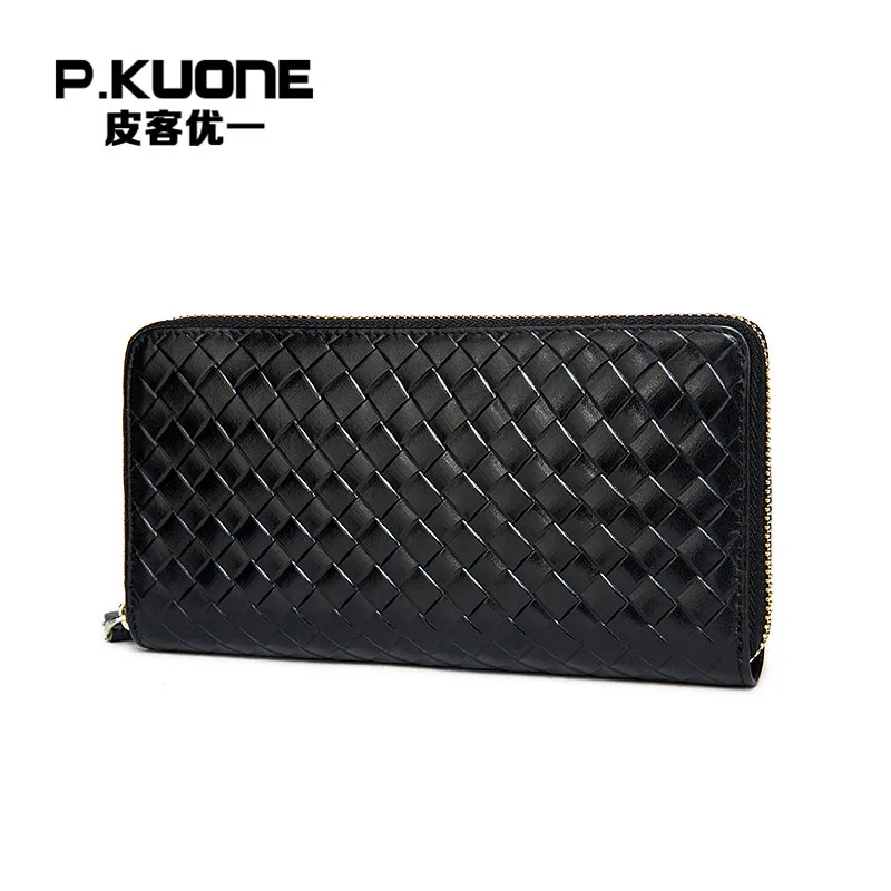 P. KUONE натуральная кожа барсетка для бизнесменов сумка высокого качества модный