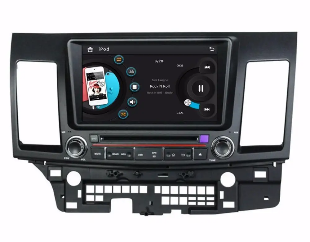 " Автомобильный dvd-плеер с gps(ОПТ), BT/tv, аудио Радио стерео автомобильный мультимедиа для Mitsubishi LANCER 2006 2007 2008 2009 2010 2011 2012