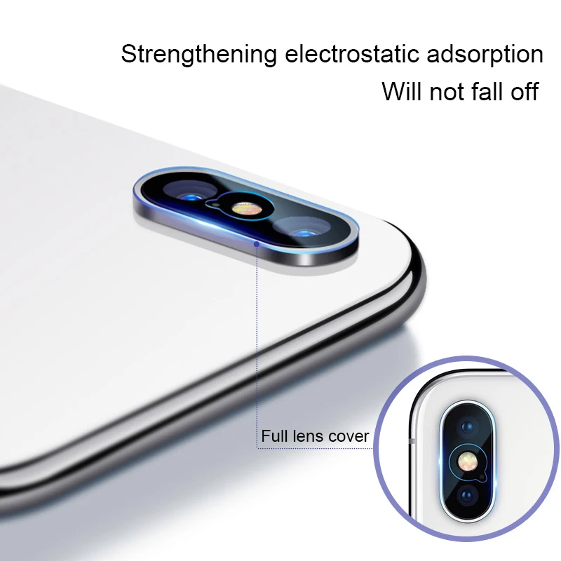 2PCS Back Camera Lens Tempered Glass For IPhone XS Max XR Protective Film X 7 8 6 6S Plus Protector Cover | Мобильные телефоны и