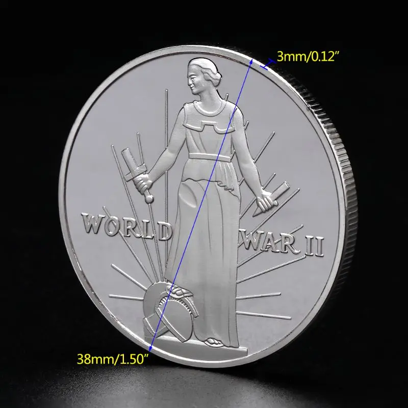 Памятная монета 2 й мировой войны американская коллекция монет США сувенир