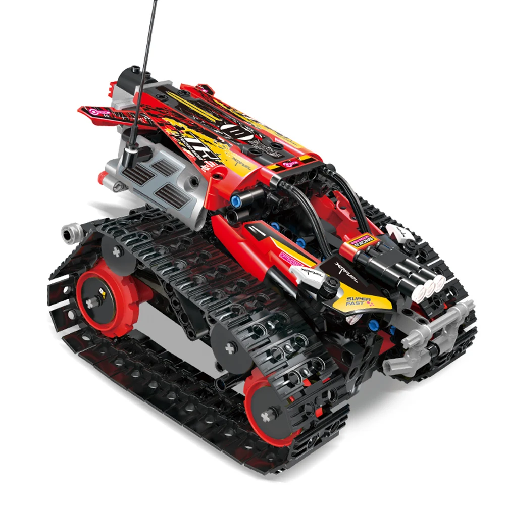 Высокое качество rc Танк 2,4 ГГц RC строительные блоки автомобиль DIY строительный набор игрушка DIY rc Танк RC трюк автомобиль приложение пульт дистанционного управления Датчик
