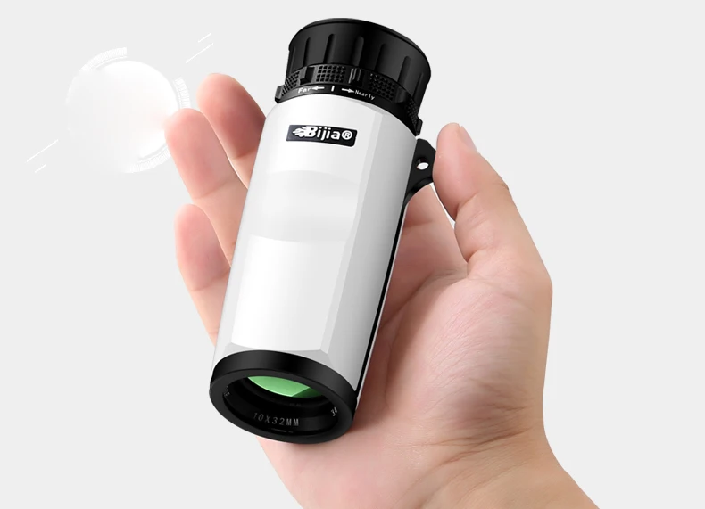 BIJIA 10X32 HD монокуляр телескоп Оптическое стекло высокой мощности бинокль шпионское стекло LLL ночное видение для туризма подарки кемпинг