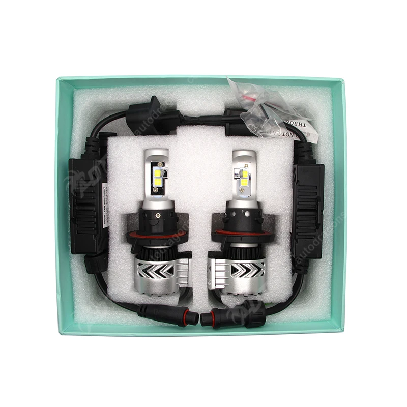 

for Ford C6 For Hummer EMC/C7 G8 LED headlights H13 HI LO Car Led 40W Pure 6000LM CR XHP 50 High Power Fan Heatsink Build-in
