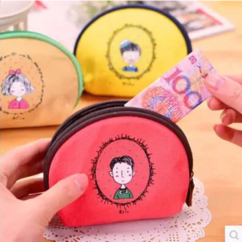 Мини-кошелек на молнии с мультяшным рисунком детские милые кошельки для монет