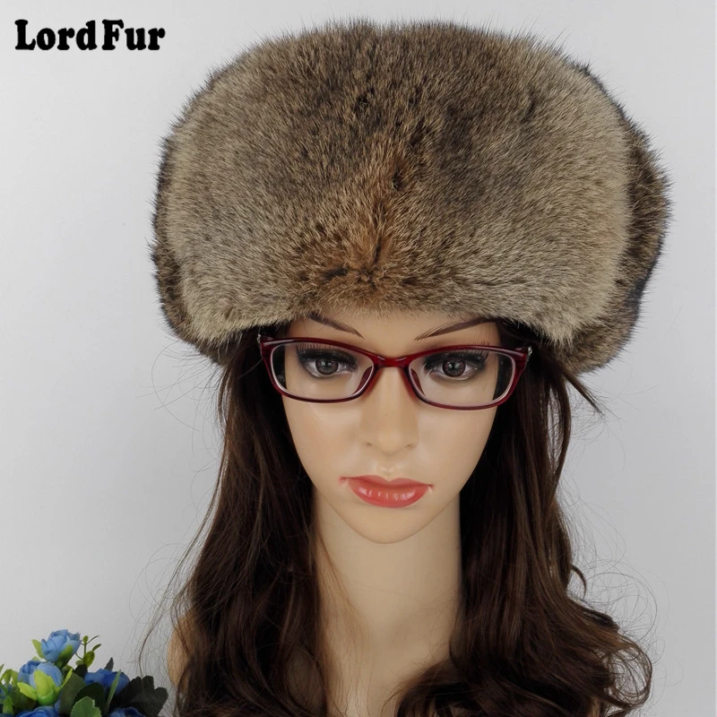 (TopFurMall) женские зимние шапки авиаторы из кроличьего меха модные теплые