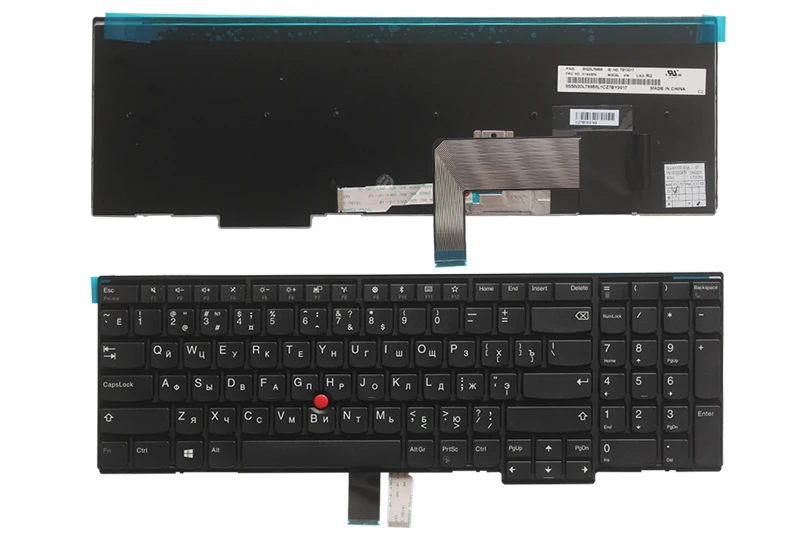 Новая русская/RU Клавиатура для ноутбука lenovo IBM ThinkPad W540 W541 W550s T540 T540p T550 L540 Edge E531 E540 E545 без подсветки