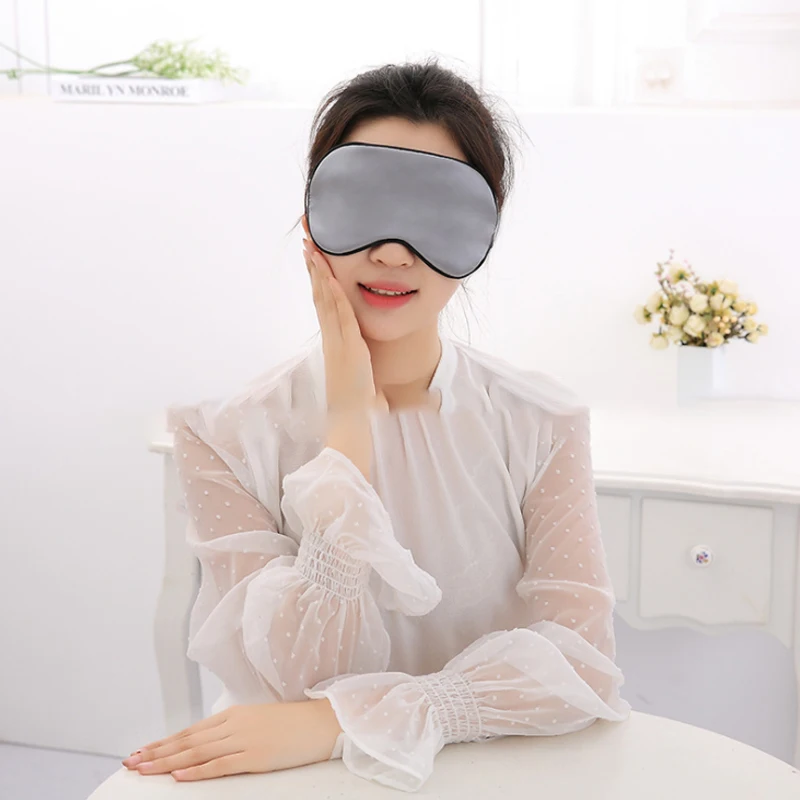 1 шт. Новая маска для сна из чистого шелка с мягкими тенями путешествий