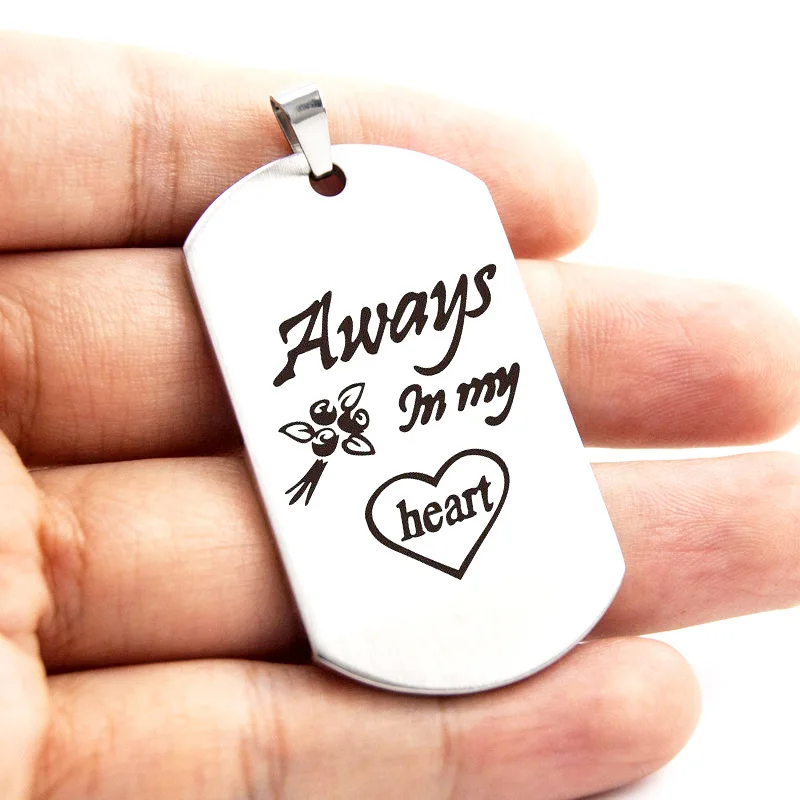 13 Style 40mmx24mm Tag Men Jewelry Stainless Steel Necklace Pendant High Polished Blank Dog Tags | Украшения и аксессуары