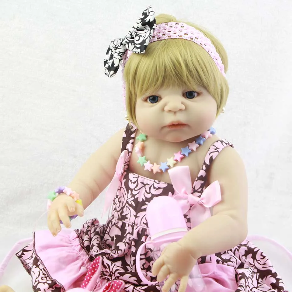 Одежда розовое платье Reborn Baby Dolls Реалистичная принцесса 23 ''полное тело