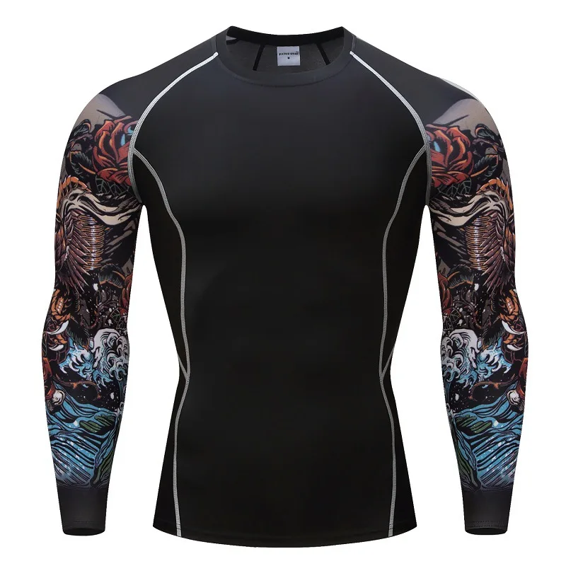 Мужские облегающие майки компрессионные для фитнеса бодибилдинга|Мужские