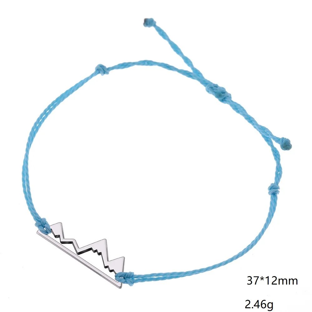 Light Blue Skyrim романтические горные Приключения походный браслет ручной работы Веревка Цепь для наружного отдыха путешественника ювелирный подарок для возлюбленных - Окраска металла: Light Blue