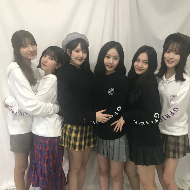 Gfriend же логотип печати флис/легкие Свободные Кофты для осень зима kpop девушка друг вентиляторы унисекс Свободный пуловер Толстовка