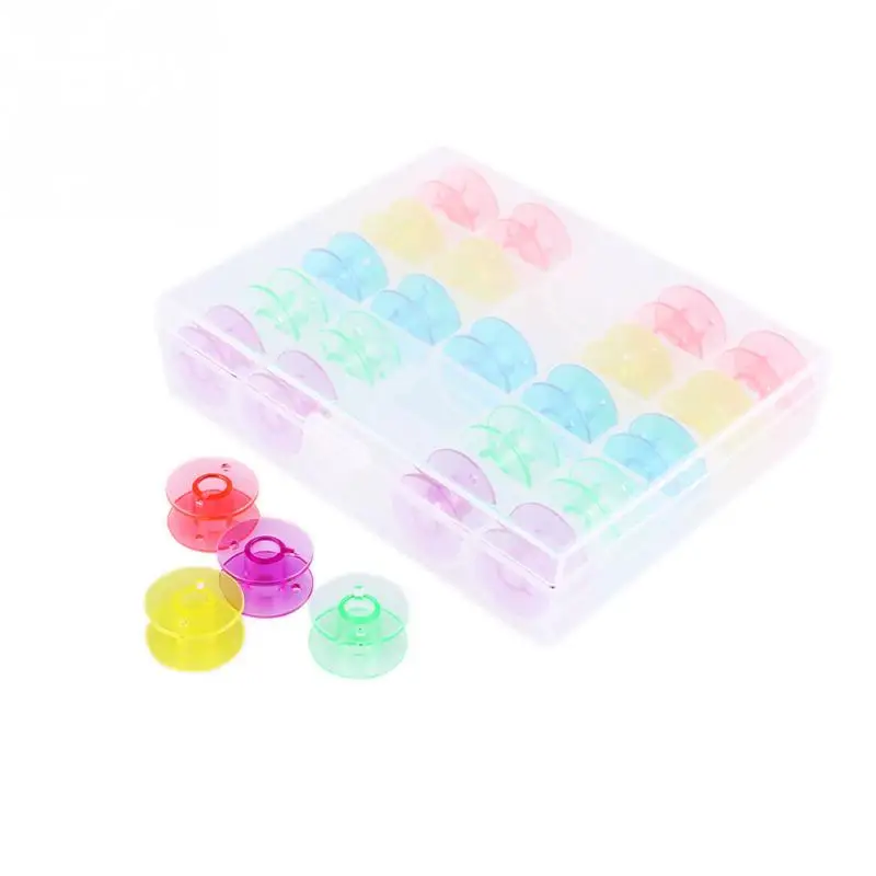 Бытовая пластиковая катушка катушки швейная машина части бобины случае цвет