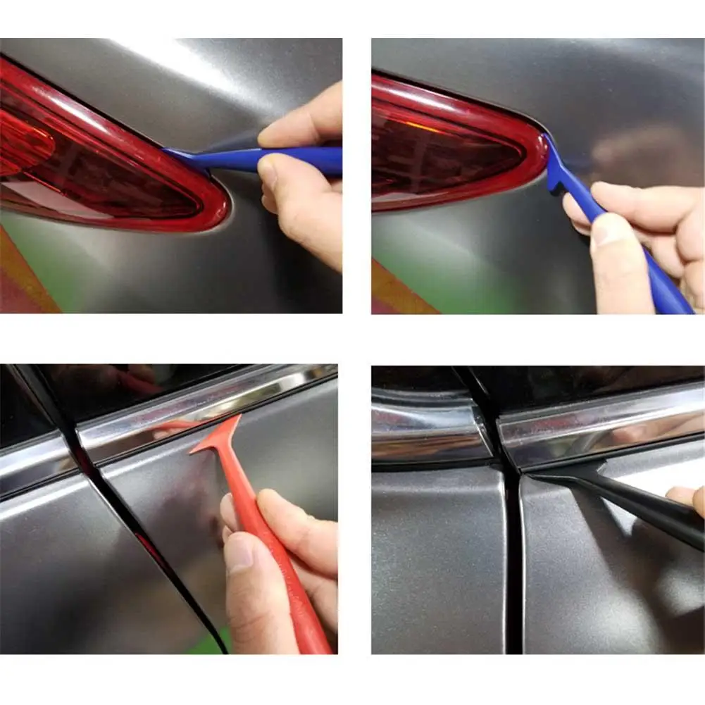 4 Pcs/Set Film Edge Cover Car Color Invisible Clothing Tool Kit Wrap Vinilo Faros Pellicola Fari |