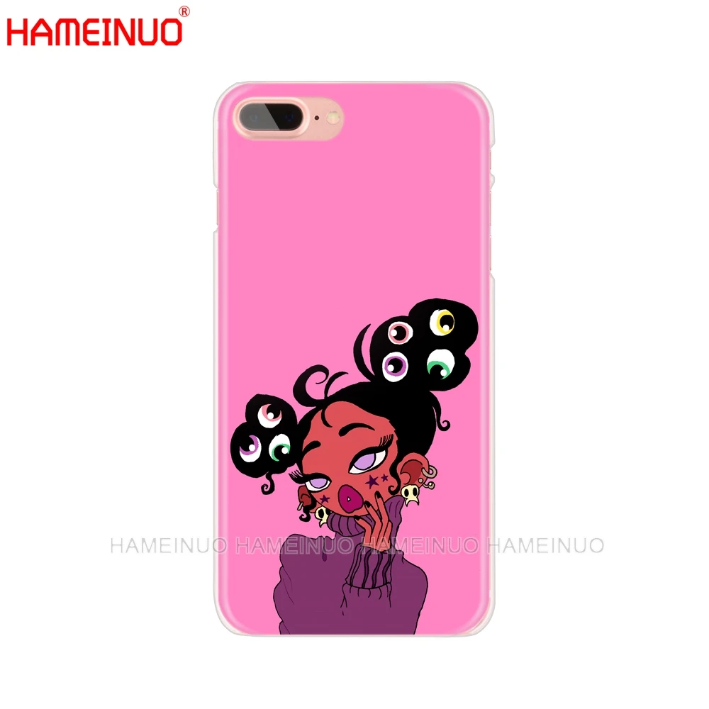 HAMEINUO модный сексуальный черный чехол для мобильного телефона iphone X 8 7 6 4 4S 5 5S SE 5c 6s