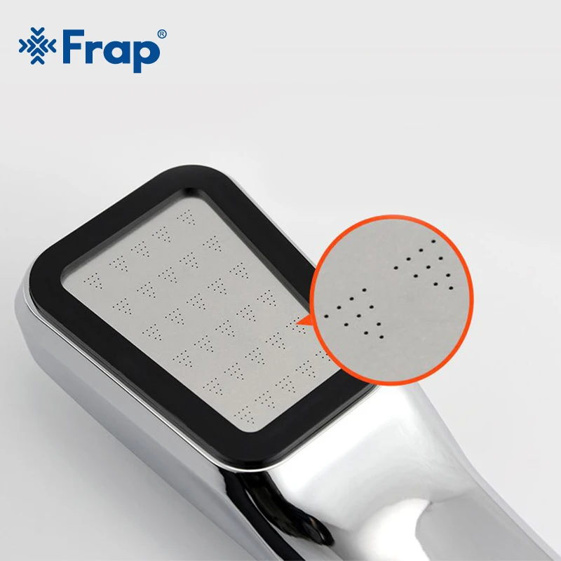 Frap насадка для душа экономия воды 300% давление повышающий Мощный 300 отверстия ABS Хромированная ручная ванная душевая головка Y044-1