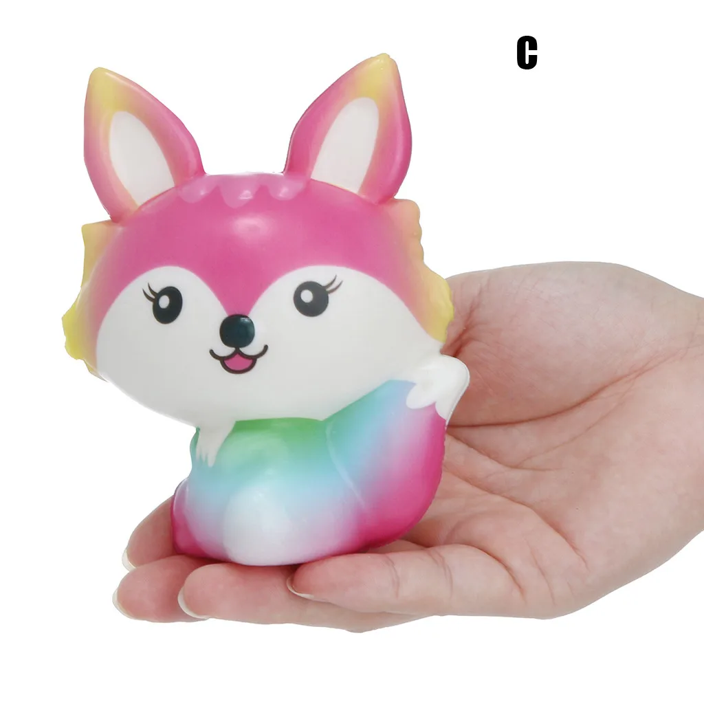 Игрушка для декомпрессии милые и мягкие Kawaii Fox медленно восстанавливающий крем ароматизированные игрушки для снятия стресса подарки Уникальные игрушки