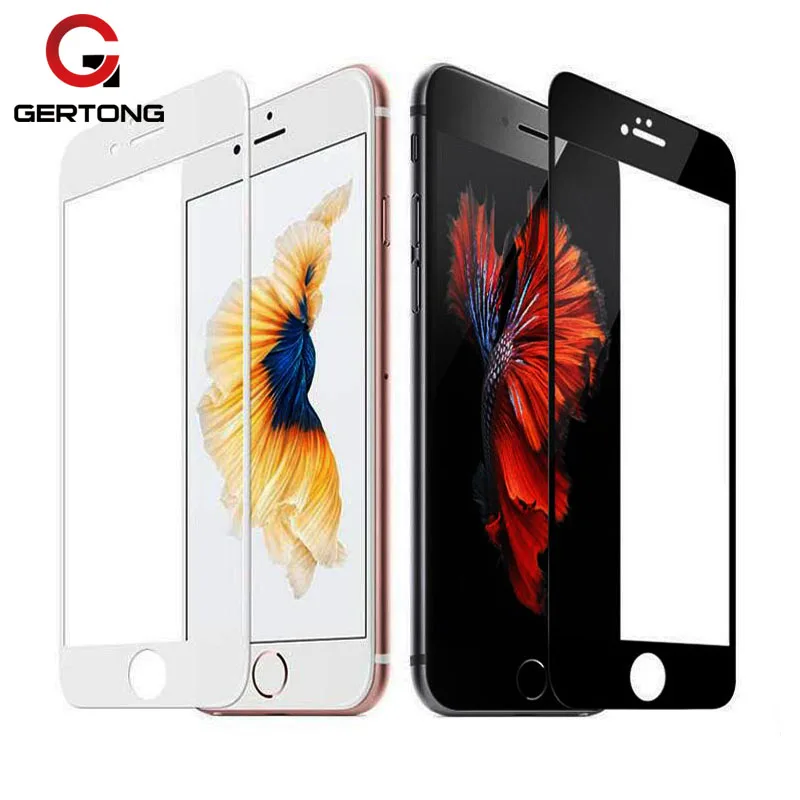 Закаленное стекло GerTong 9H с полным покрытием для iPhone 6 6S 7 8 Plus X XR XS Max защитная пленка