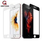 Закаленное стекло GerTong 9H с полным покрытием для iPhone 6, 6S, 7, 8 Plus, X, XR, XS Max, защитная пленка 5 цветов, усиленная защита экрана