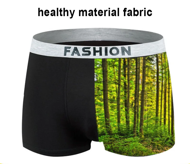 1 Pcs Large Loose Men Cotton Underwear Boxers Male Mid Waist Panties Breathable Wide Belt Plus Size Men's Boxer Shorts Cuecas