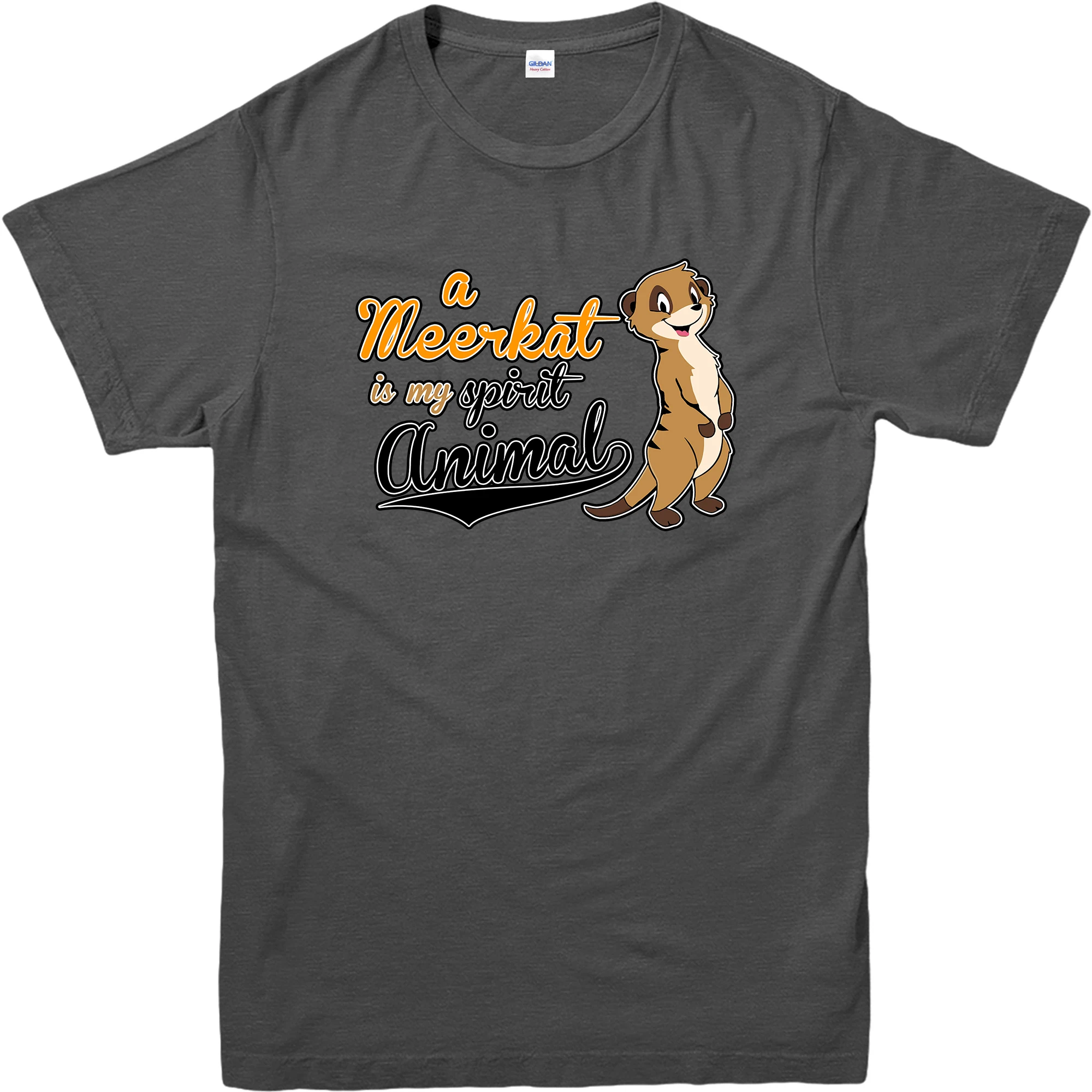 Футболка meerkat is my spirit animal забавные имитирующие спиртные животные тематическая