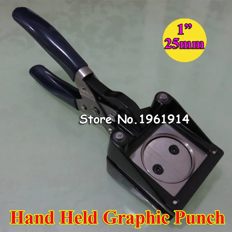 Новый ручной круглый 25 мм 1 &quotбумажный Графический пробойник для резки Pro Button Maker