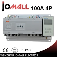 new type 100a 4 poles 3 phase automatic transfer switch ats with english controller