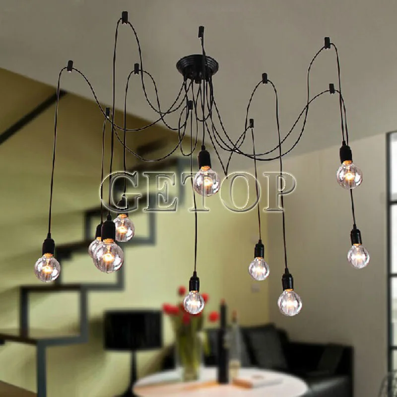 J Лучшая цена винтажная люстра mordern потолочный светильник для гостиной DIY кластер